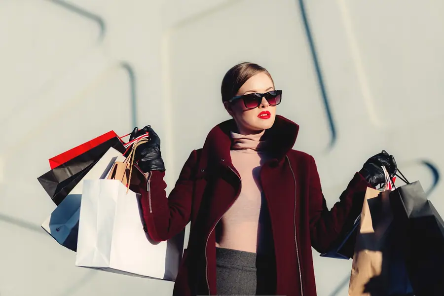 Luxury shopping bags